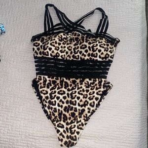 Leopard one piece Swimsuit